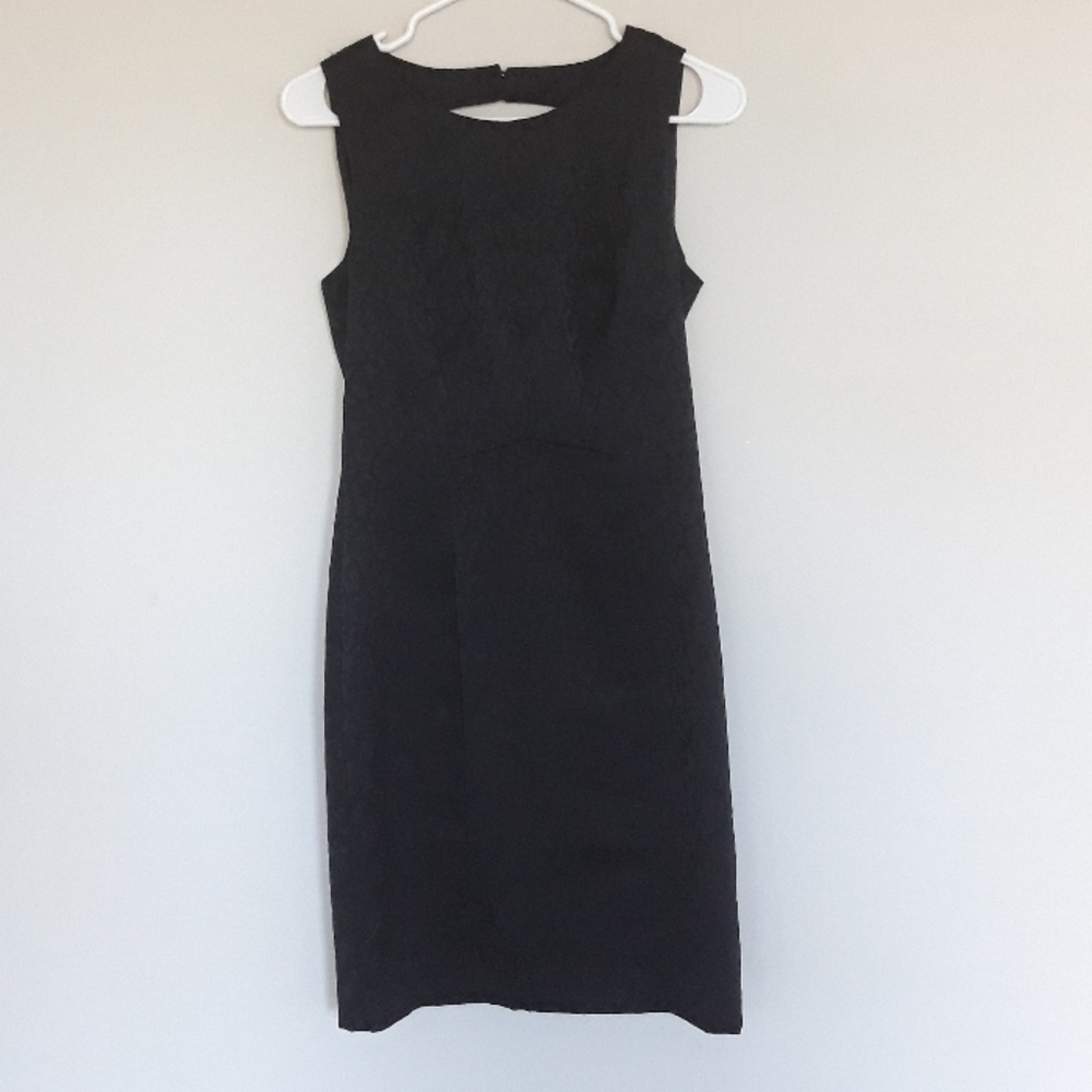 Black H&M animal print dress